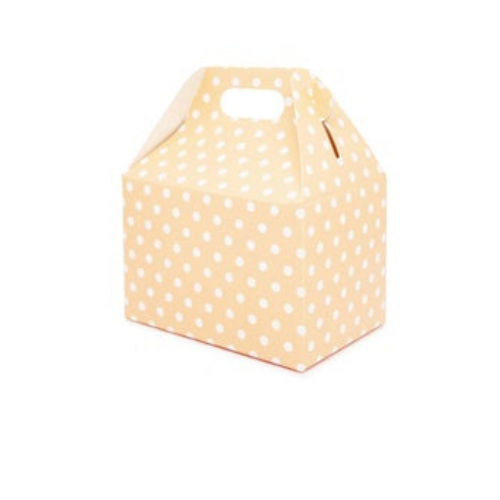 Deluxe Food Boxes- Made with Recycled Material -Beige or PolkaDot Color